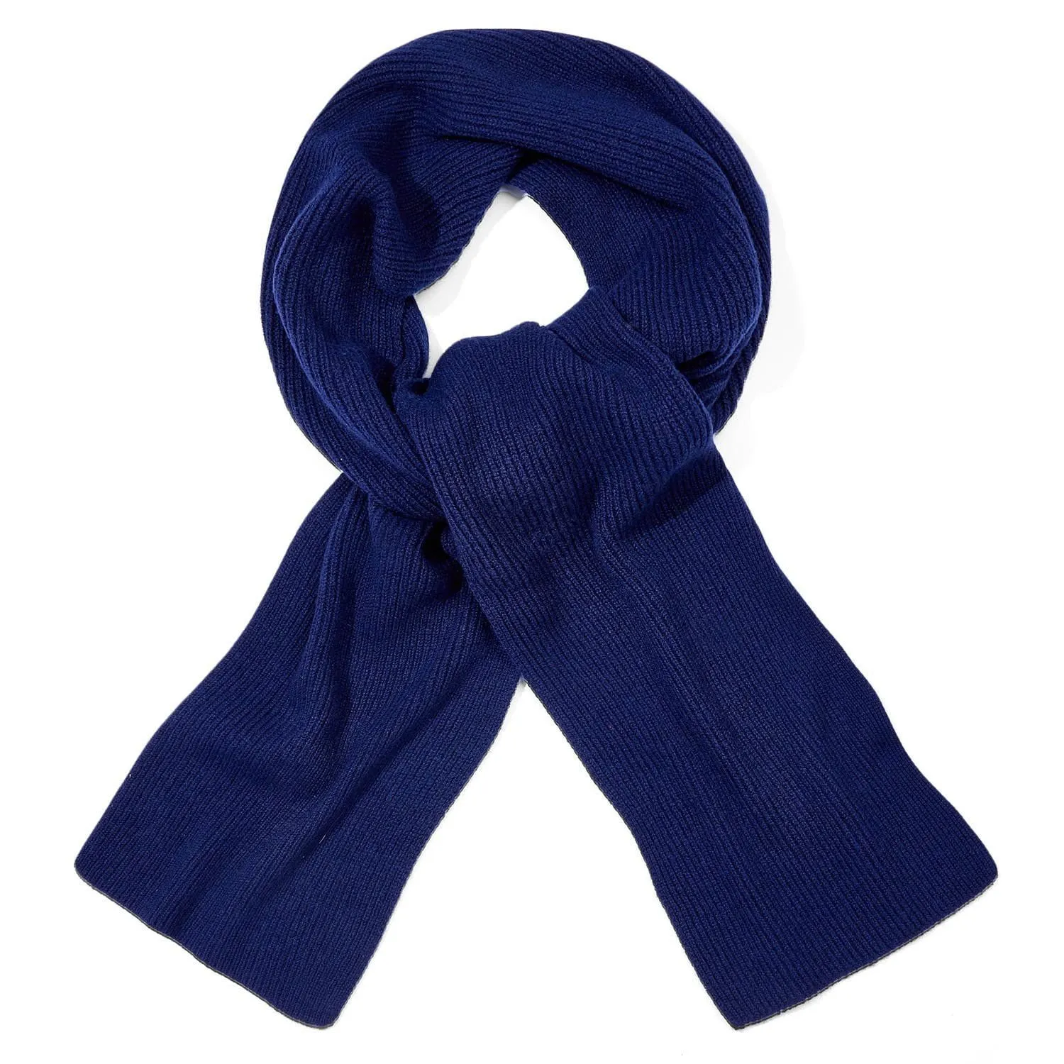 100% Cashmere Ribbed Scarf