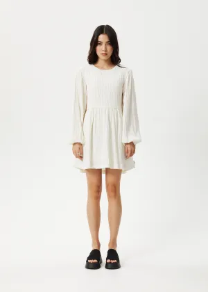 Afends - Focus Hemp Seersucker Mini Dress in White