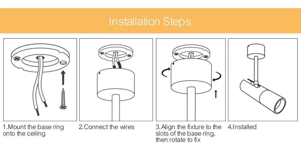 AiS Modern LED Ceiling Spotlights Surface Mounted 360 90 Angle Rotation