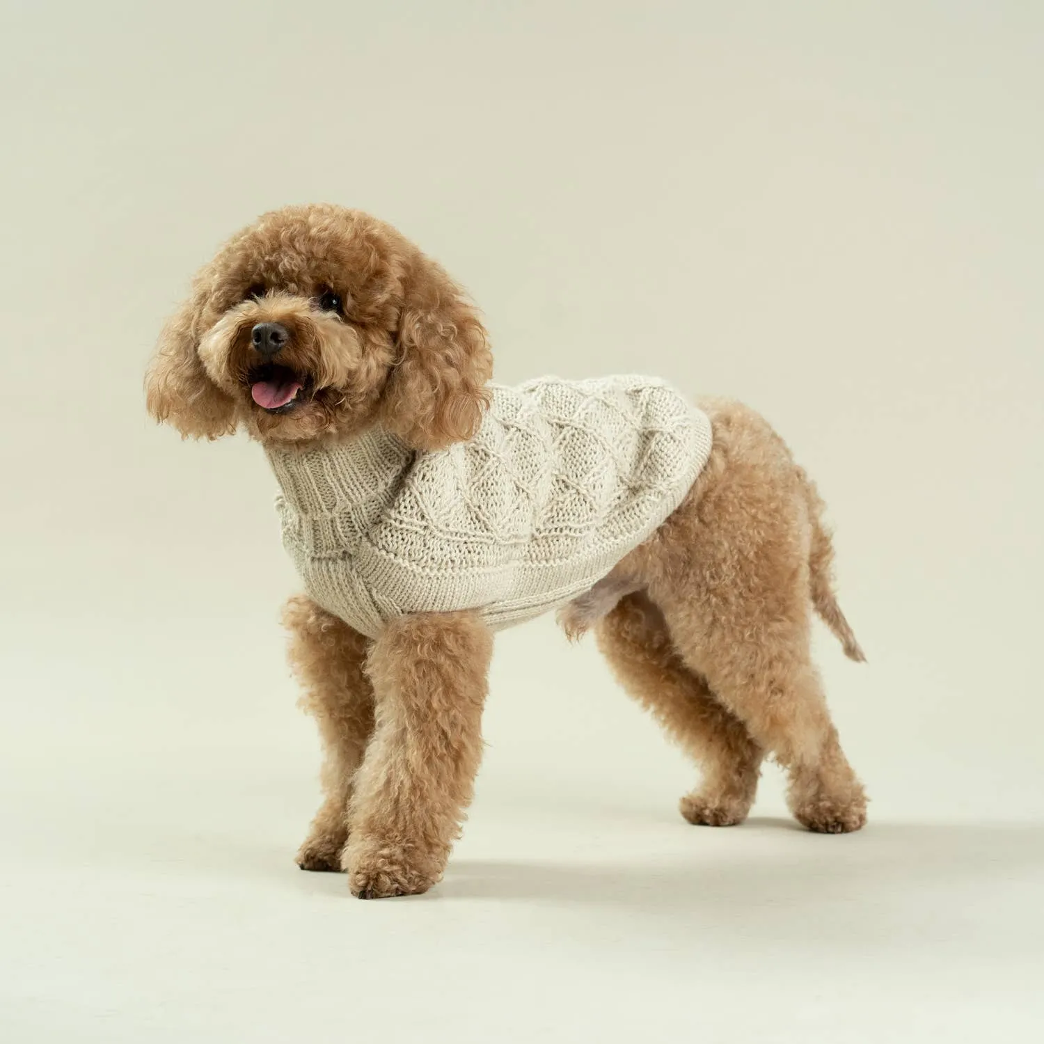 Alqo Wasi | Diamond Knit - Peruvian Alpaca Dog Jumper