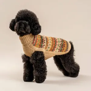 Alqo Wasi | Fair Isle Finn - Peruvian Alpaca Dog Jumper