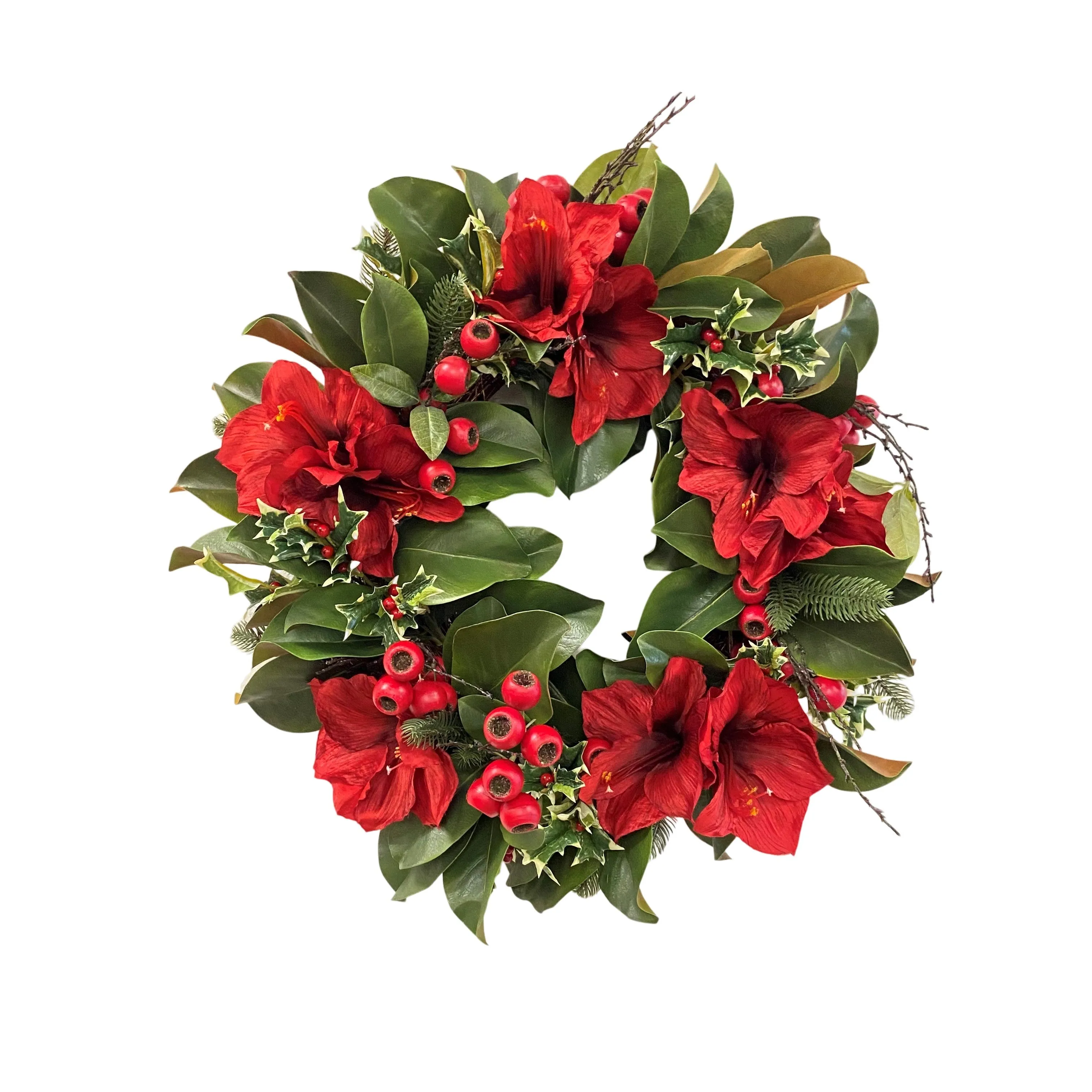 Amaryllis Wreath 24"