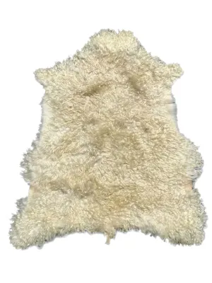 Angora Goat Hide - White