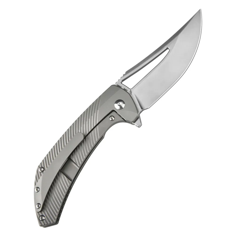 Artisan Cutlery 1868G-GY Banjaara (Gray Titanium) Folding Knife