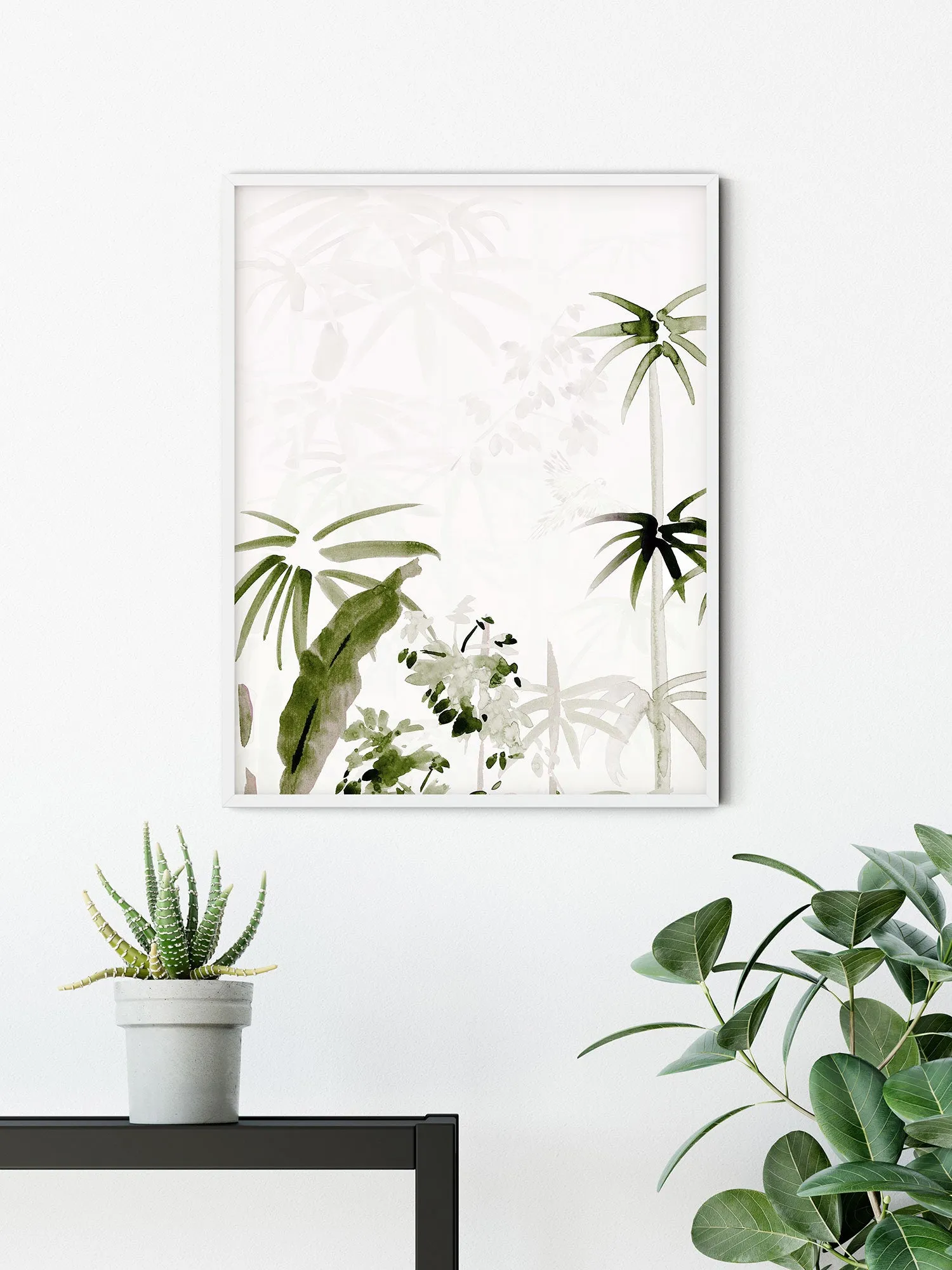 Bamboo Drawing Art Poster