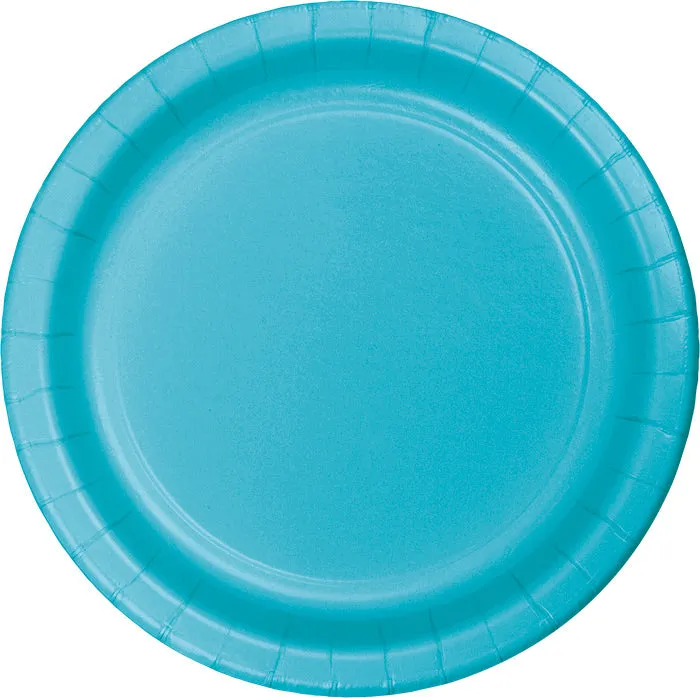 Bermuda Blue Paper Plates (24/Pkg)