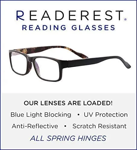 Blue-Light-Blocking-Reading-Glasses-Camo-1-75-Magnification-Computer-Glasses