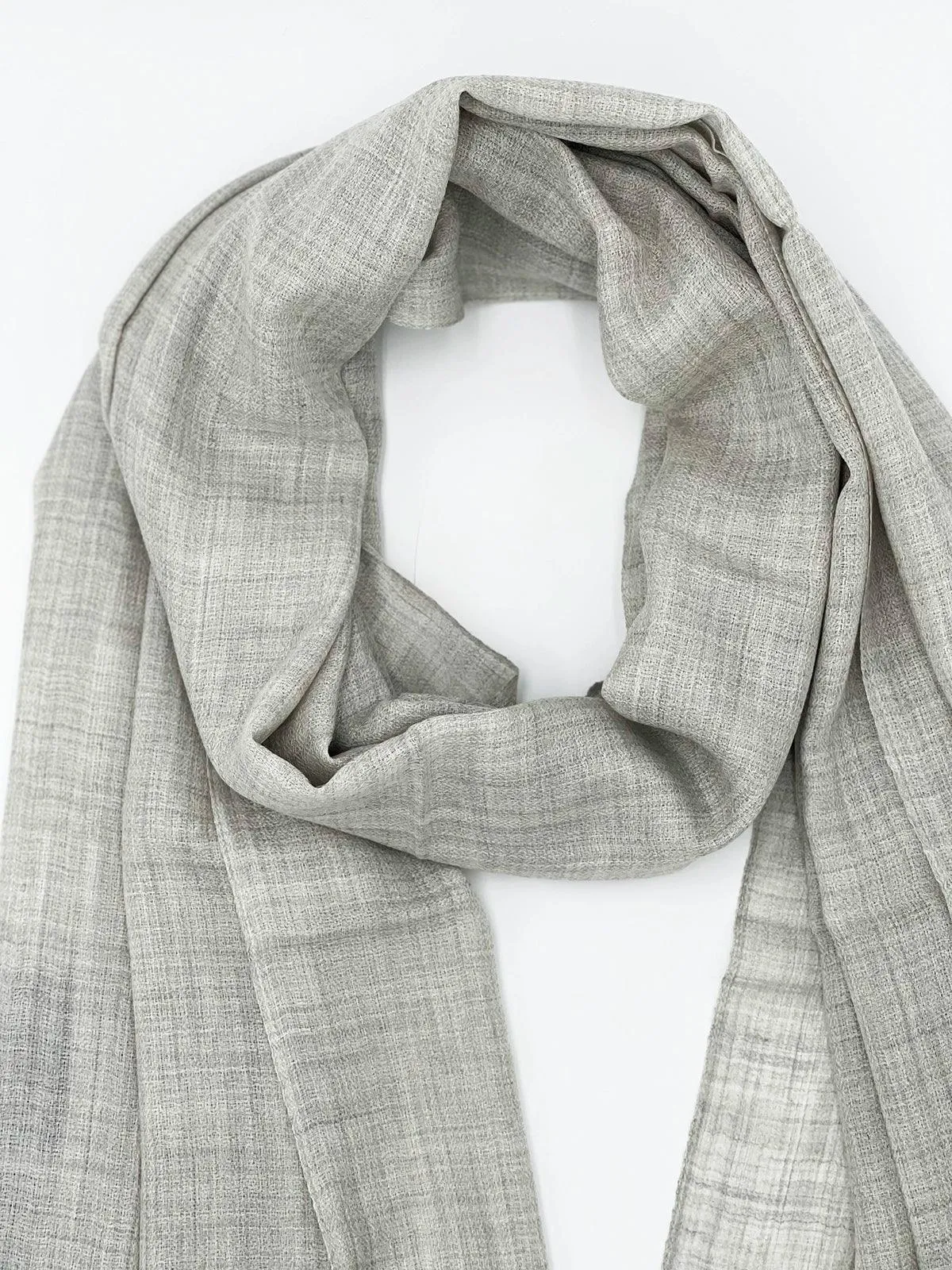 Cashmere Scarf - LIGHT GRAY