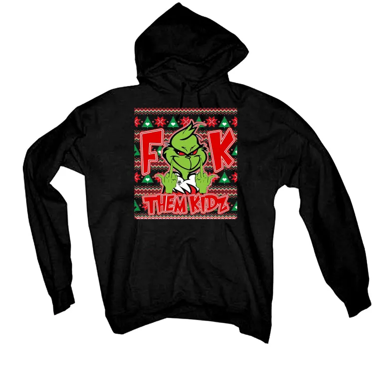 CHRISTMAS UGLY SWEATERS Black T-Shirt (Fck Them Kidz)