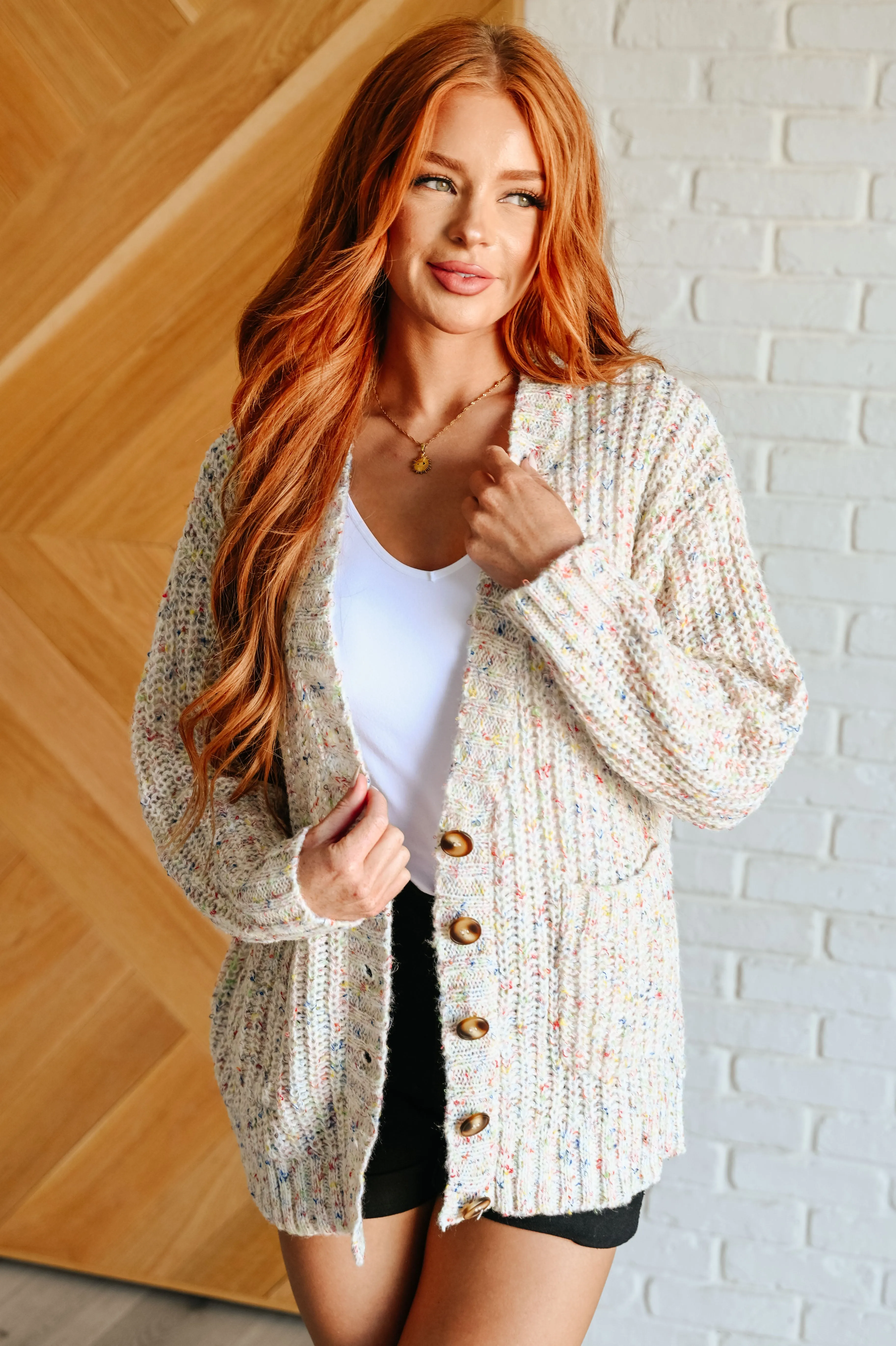 Confetti Cake Sweater Knit Cardigan