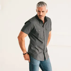 Constructor Short Sleeve Utility Shirt –  Titanium Gray End-on-end