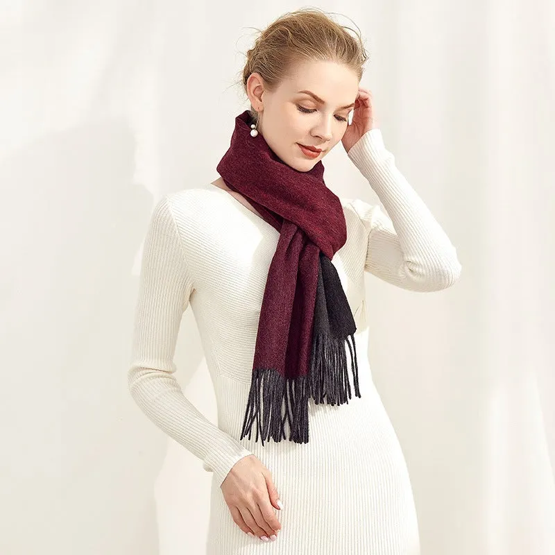 Contra Color Ombre Long Cashmere Scarf