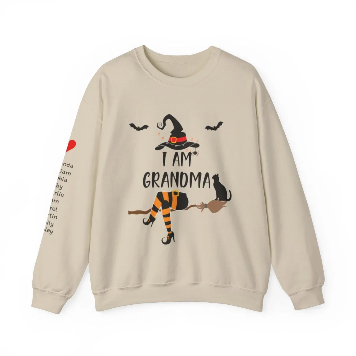 Custom Halloween Grandma Witch Sweatshirt