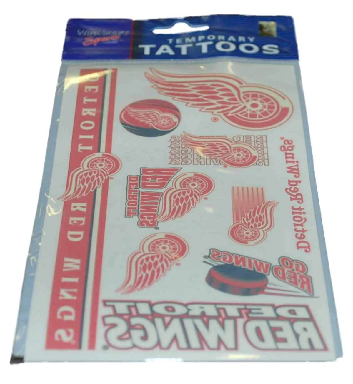 Detroit Red Wings WinCraft Gameday Red Temporary Tattoos (Set of 2)