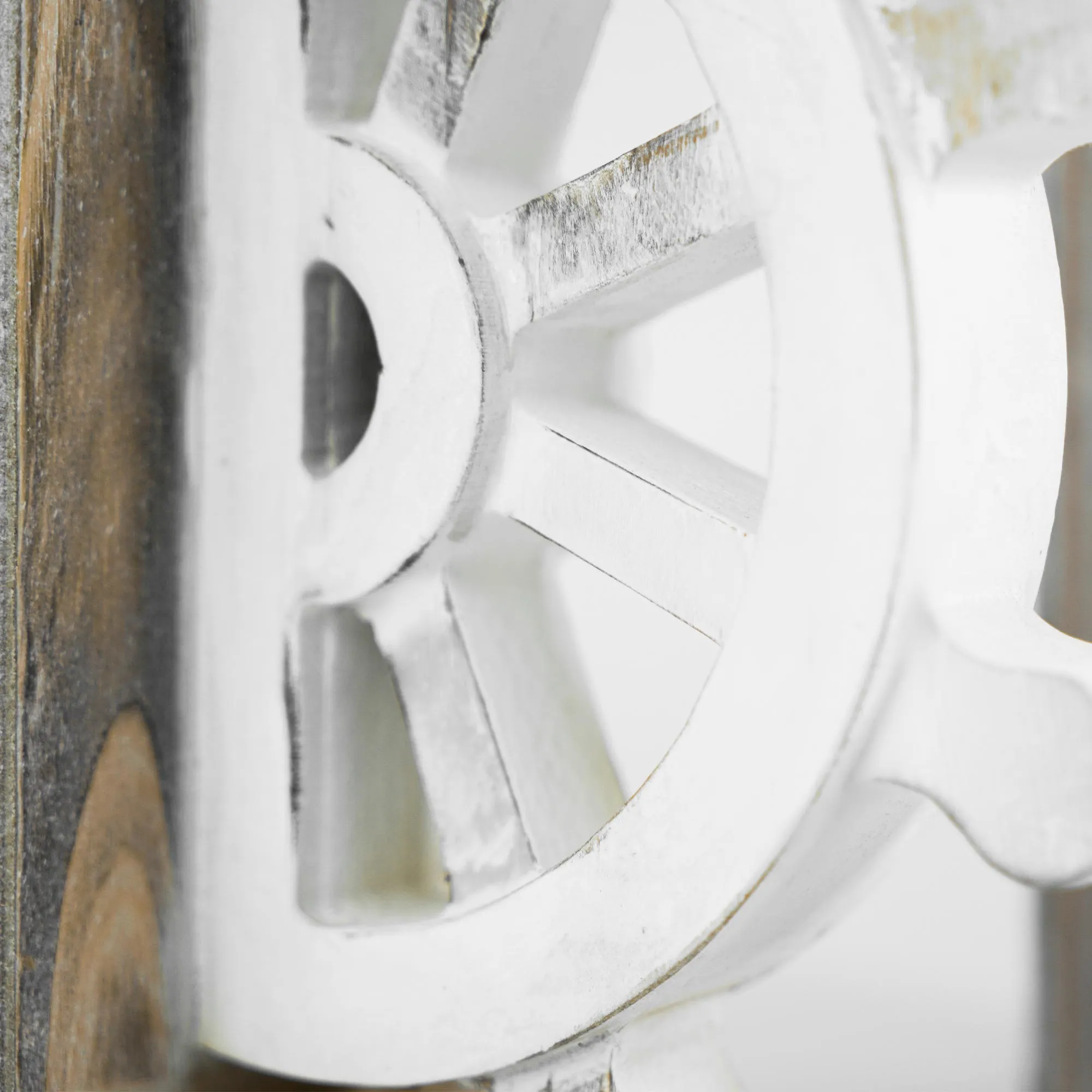 Distressed Vintage Nautical Wood Bookends (Set of 2)