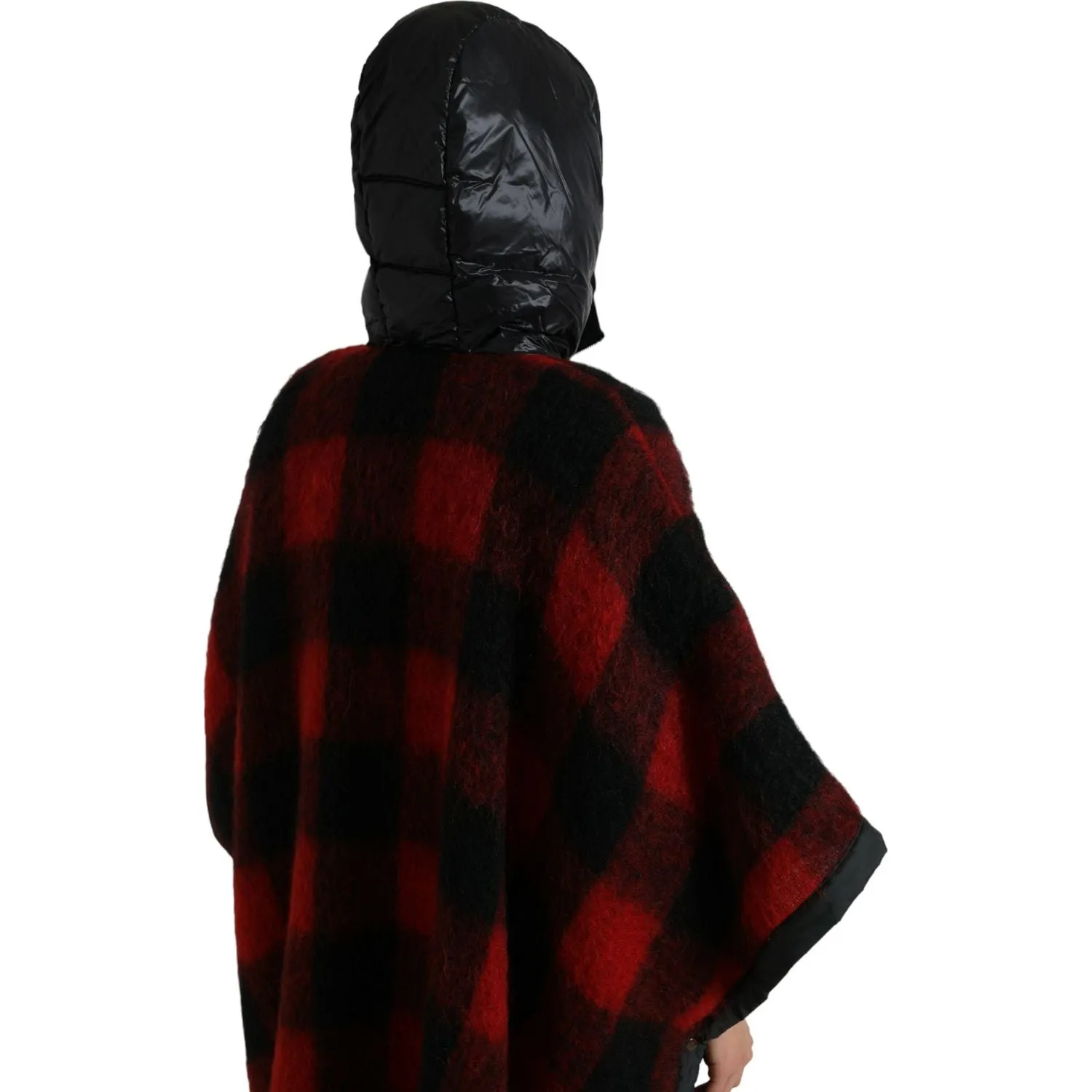 Dolce & Gabbana Elegant Buffalo Check Poncho Jacket