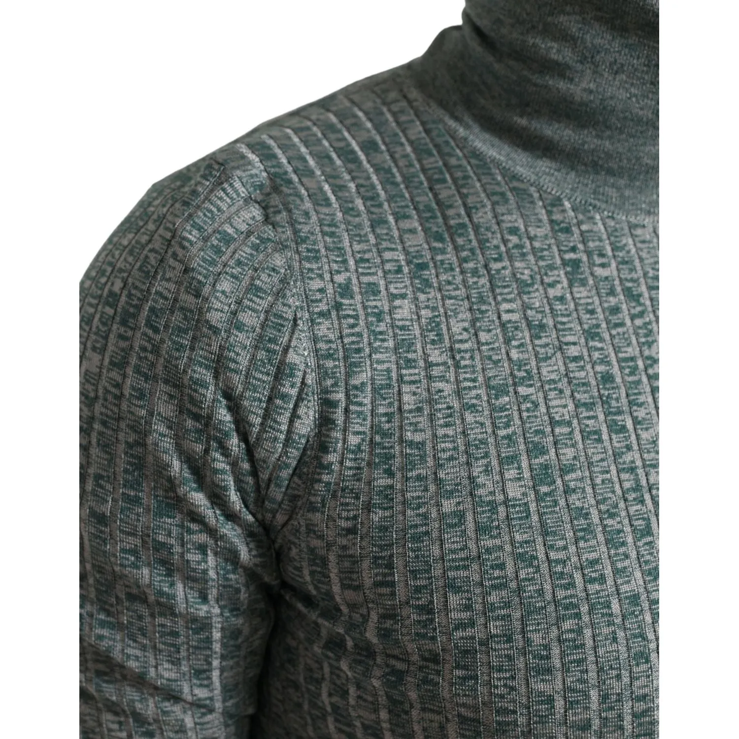 Dolce & Gabbana Elegant Green Turtleneck Pullover Sweater