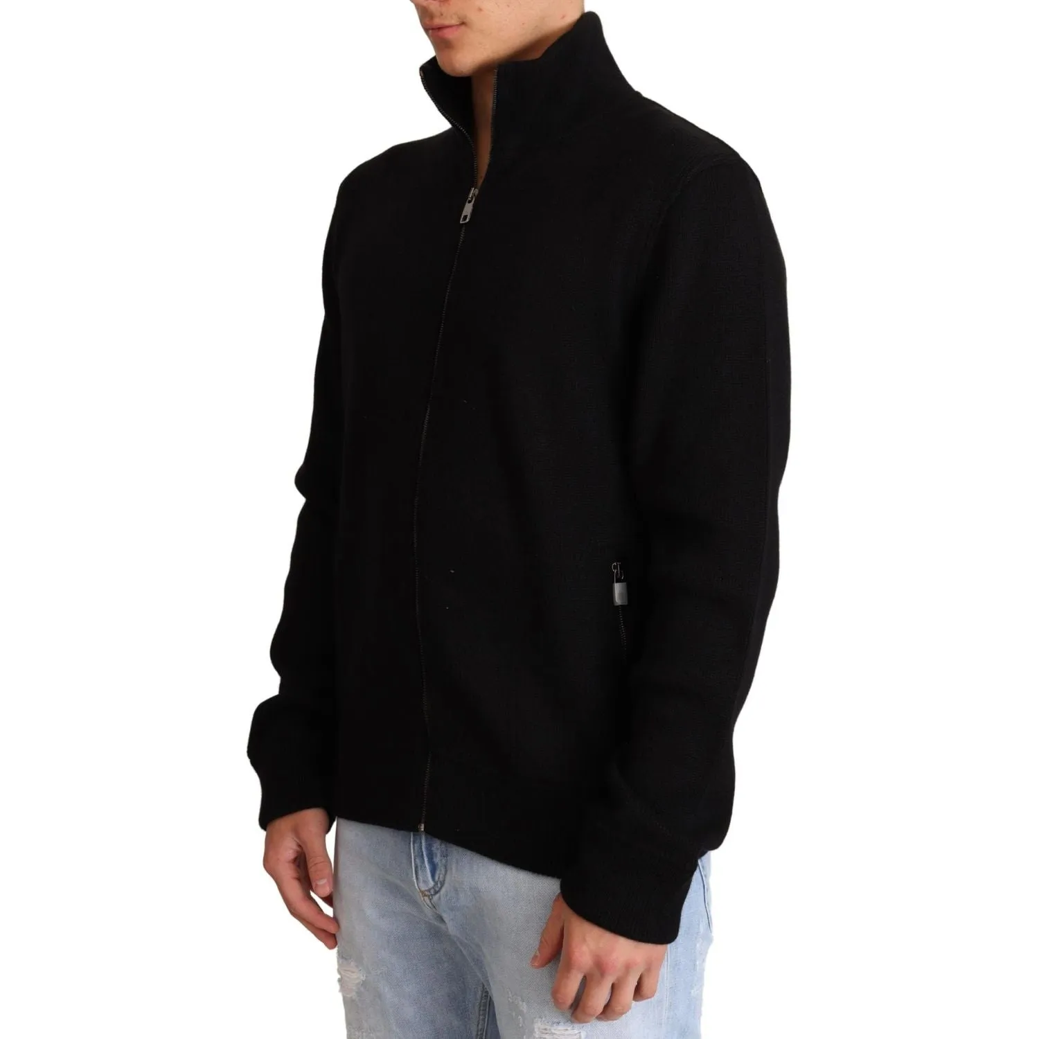 Dolce & Gabbana Elegant High Neck Cashmere Blend Sweater