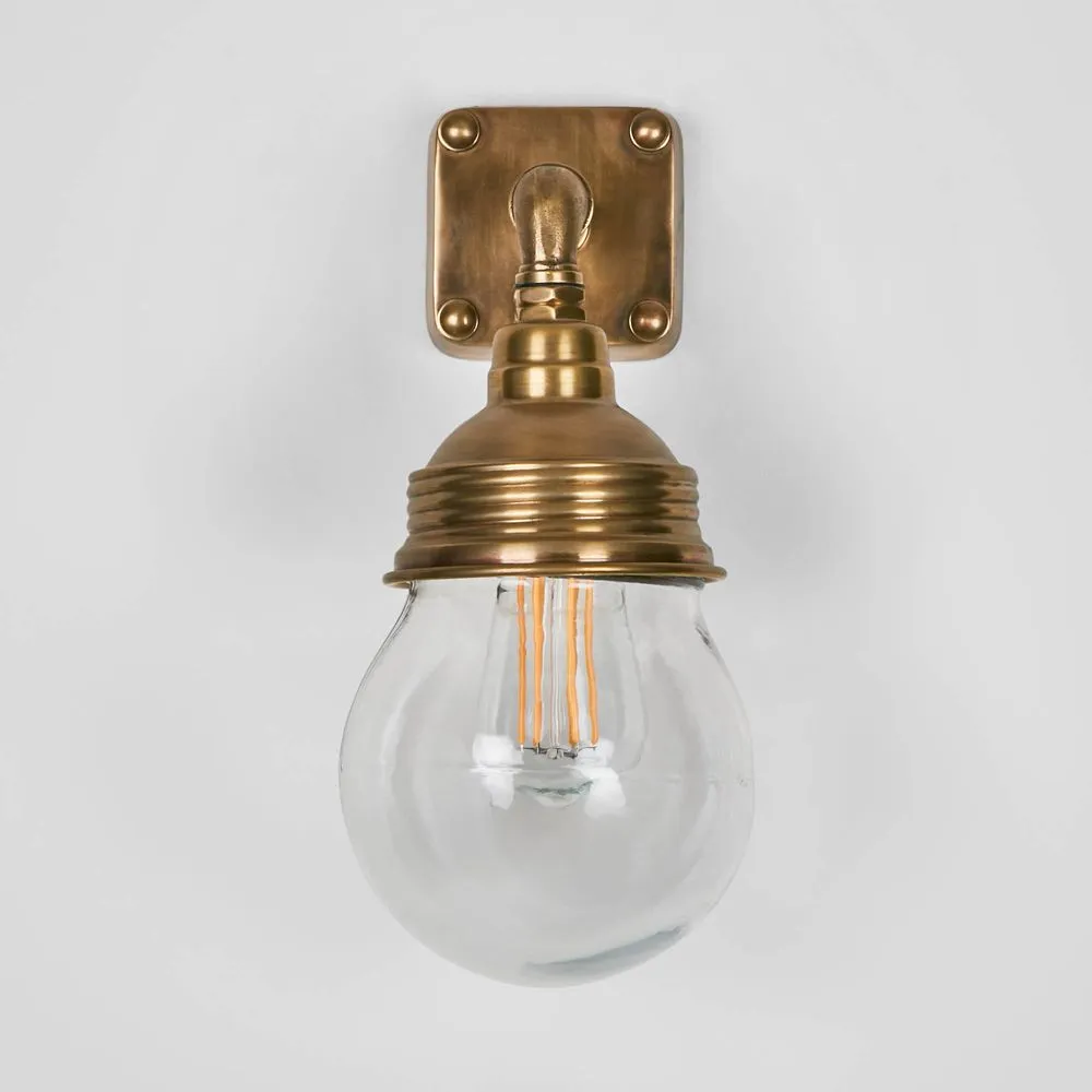 Dover Wall Lamp Antique Brass