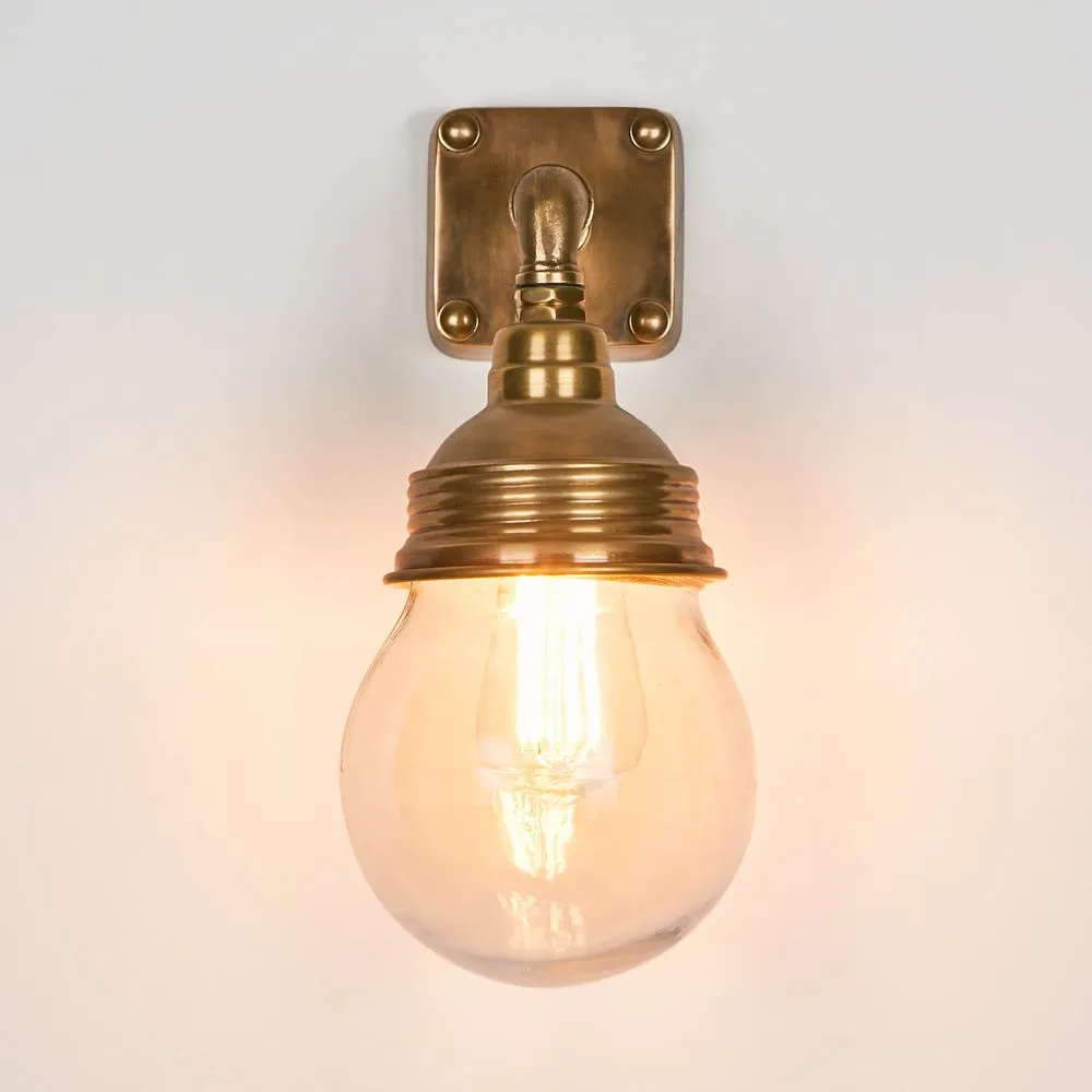 Dover Wall Lamp Antique Brass