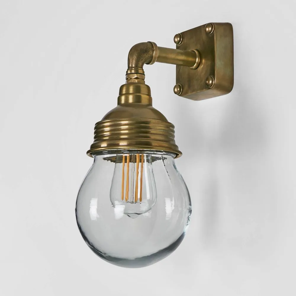 Dover Wall Lamp Antique Brass