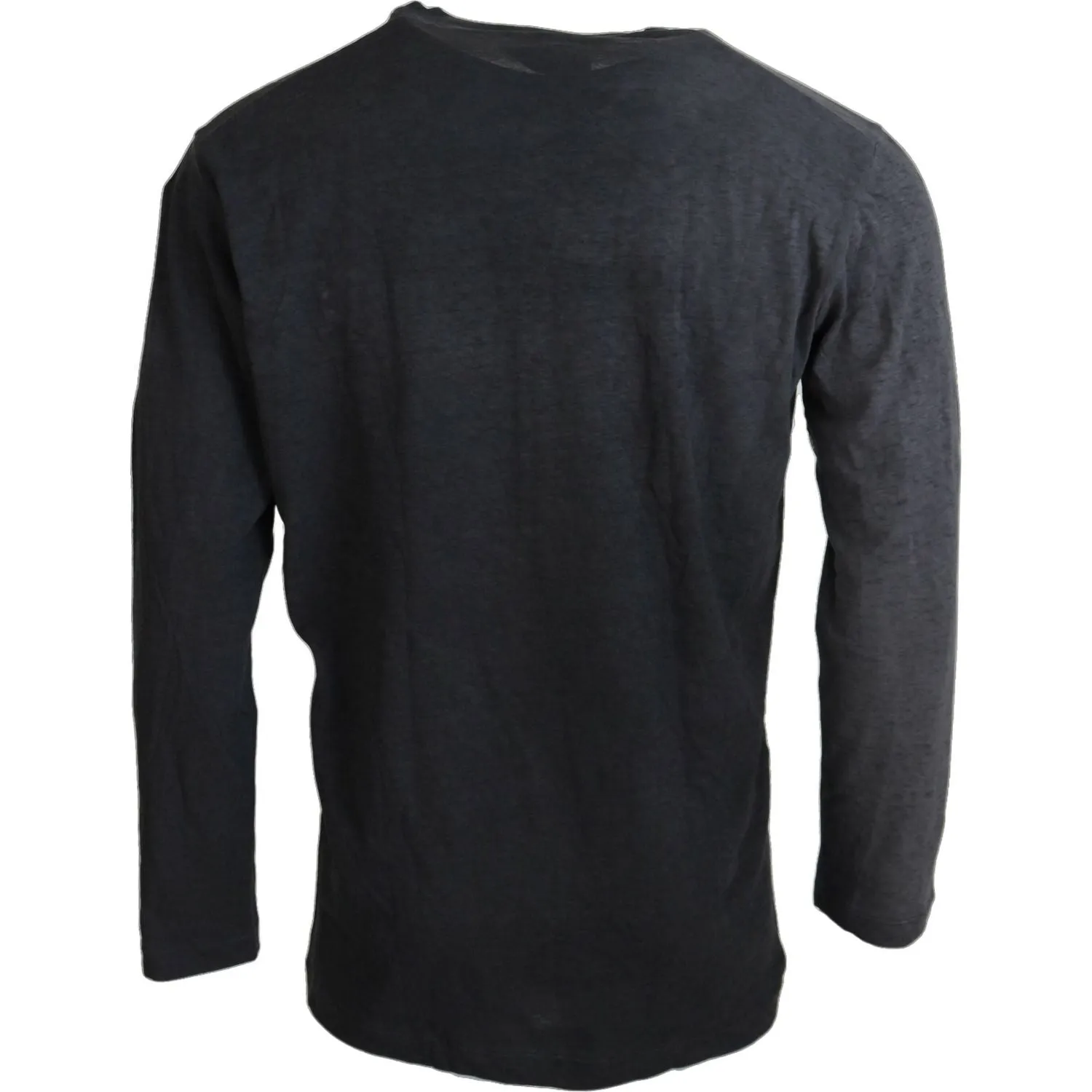 Dsquared² Black Cotton Linen Long Sleeves Pullover Sweater