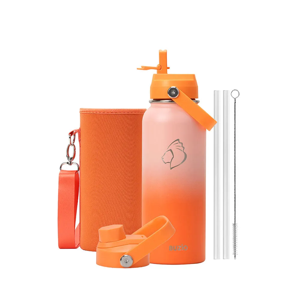 Duet Series Water Bottles with Straw & Spout Lids | 40oz