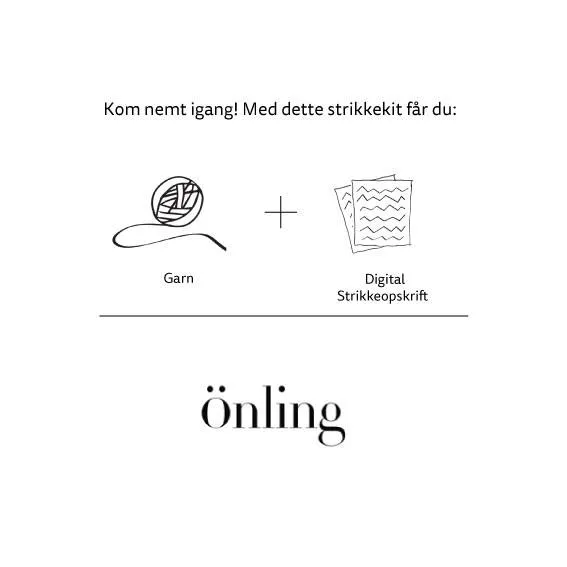 Easy Peasy Bandana fra Önling, No 1 strikkekit