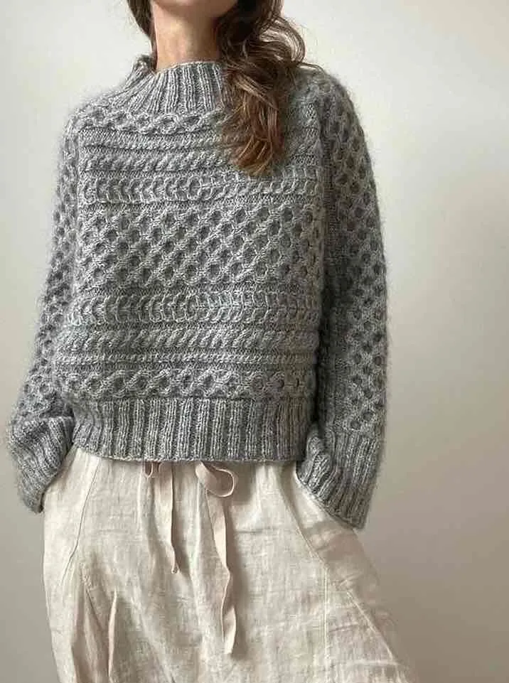 Eurus sweater fra Aegyo Knit, No 1   Silk Mohair garnpakke (uden opskrift)