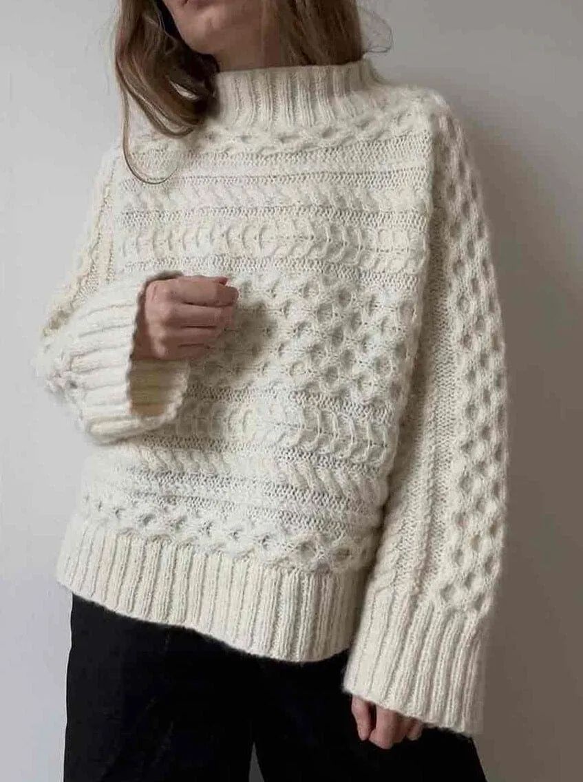 Eurus sweater fra Aegyo Knit, No 1   Silk Mohair garnpakke (uden opskrift)