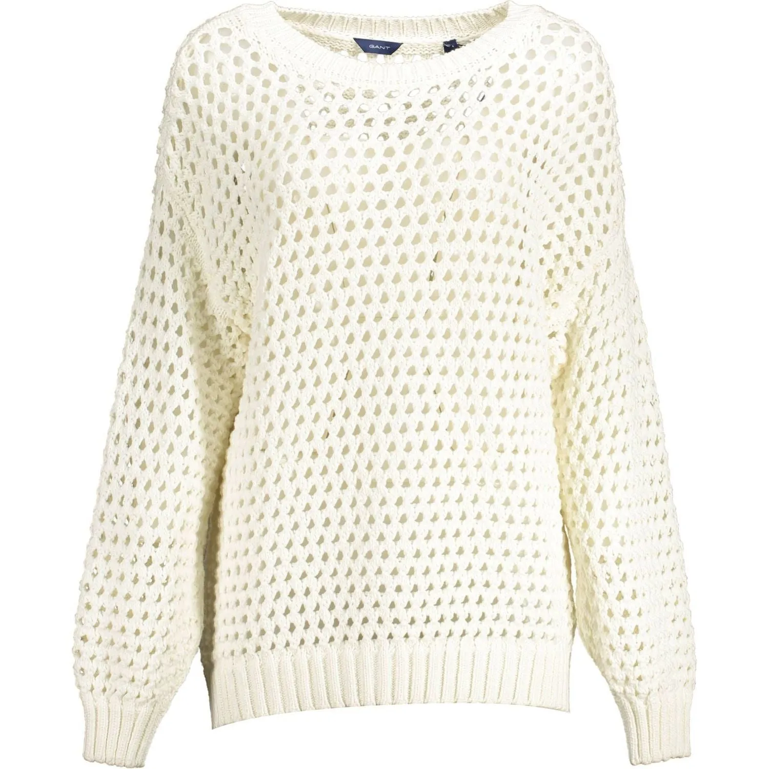 Gant White Cotton Women Sweater