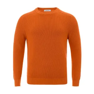 Gran Sasso Italian Cotton Chic Orange Sweater