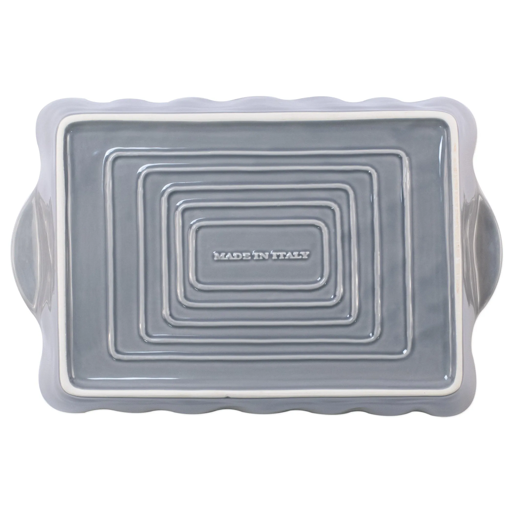 Italian Bakers Large Rectangular Baker - Gray