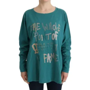 John Galliano Elegant Crewneck Cotton Sweater in Green