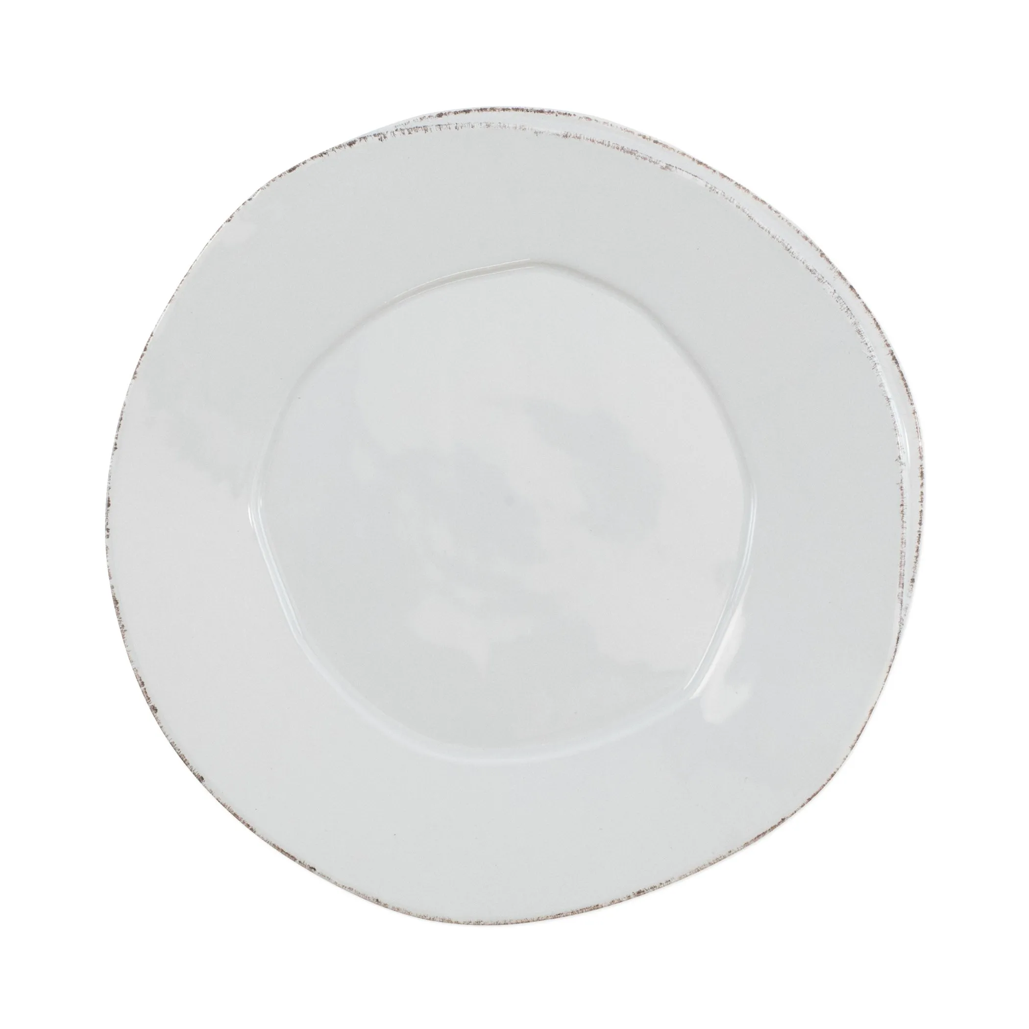 Lastra European Dinner Plate - Set of 4 - Light Gray