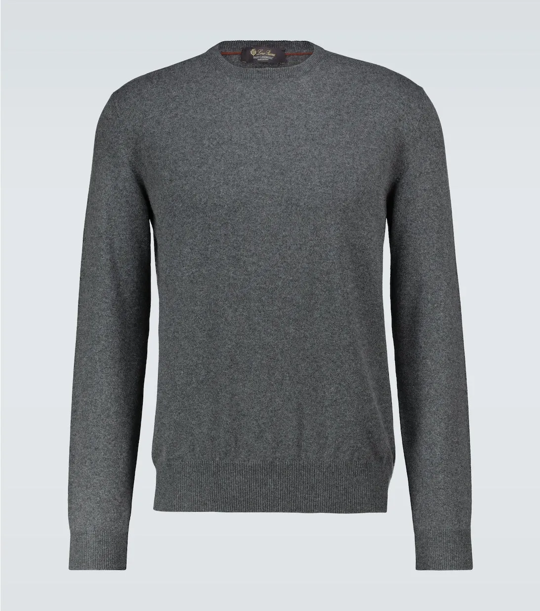 Loro Piana Children's Cashmere Crew Neck Sweater, Gray