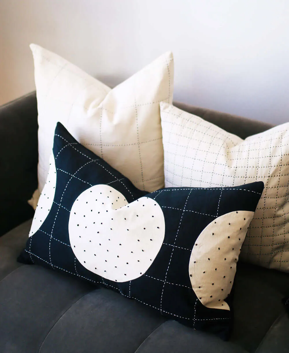 Lunar Dot Lumbar Pillow