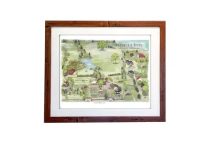 Map Framed Print 20x24