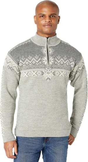 Men's Dale of Norway 140th Anniversary Sweater, Light Charcoal/Smoke/Off-White