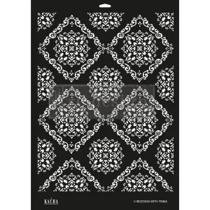 MODERN MOROCCAN | DÉCOR STENCIL KACHA | DESIGN SIZE 16.5″X21.6″ / SHEET SIZE 18″X25.5″