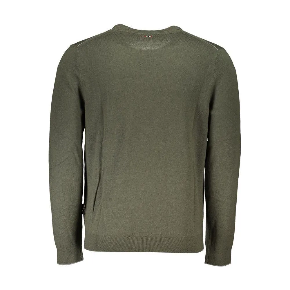 Napapijri Green Fabric Men Sweater