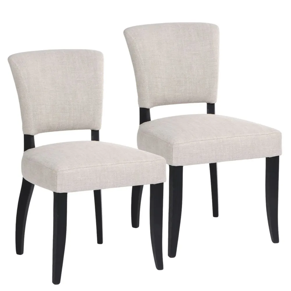 Noah Dining Chair Set of 2 - Natural Linen