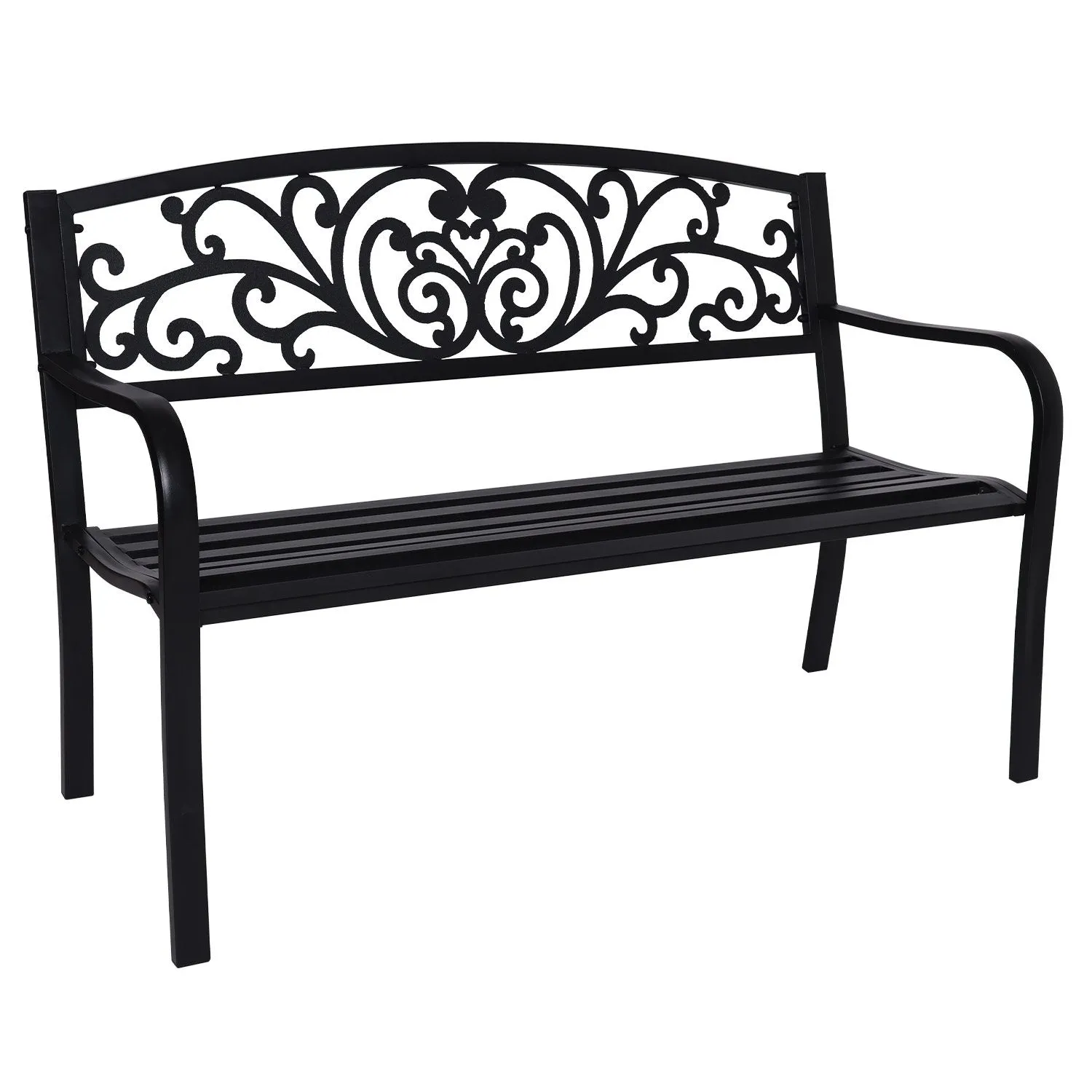 Outdoor Garden Bench - Floral