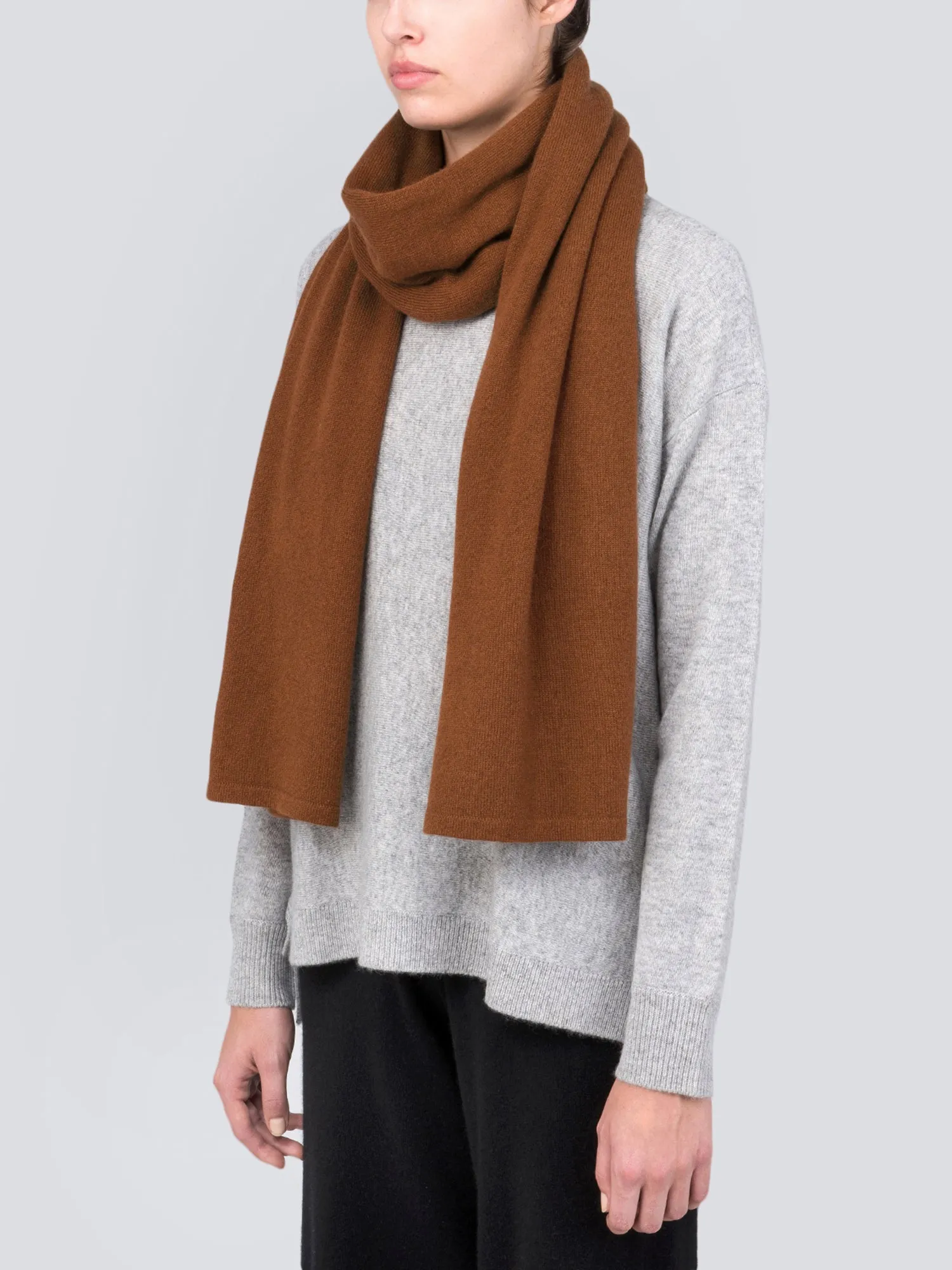 Oversized Scarf_Deep Camel