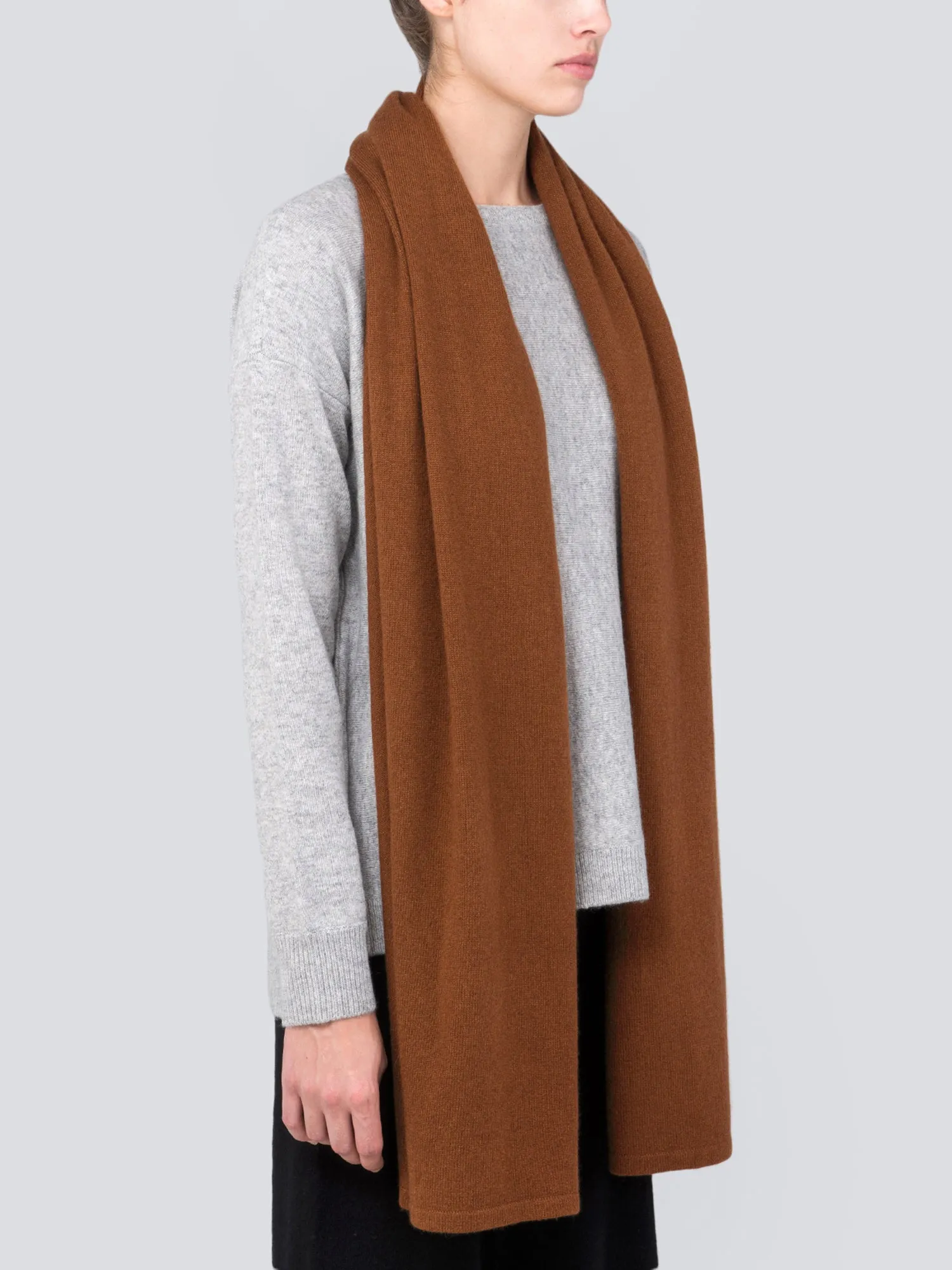 Oversized Scarf_Deep Camel