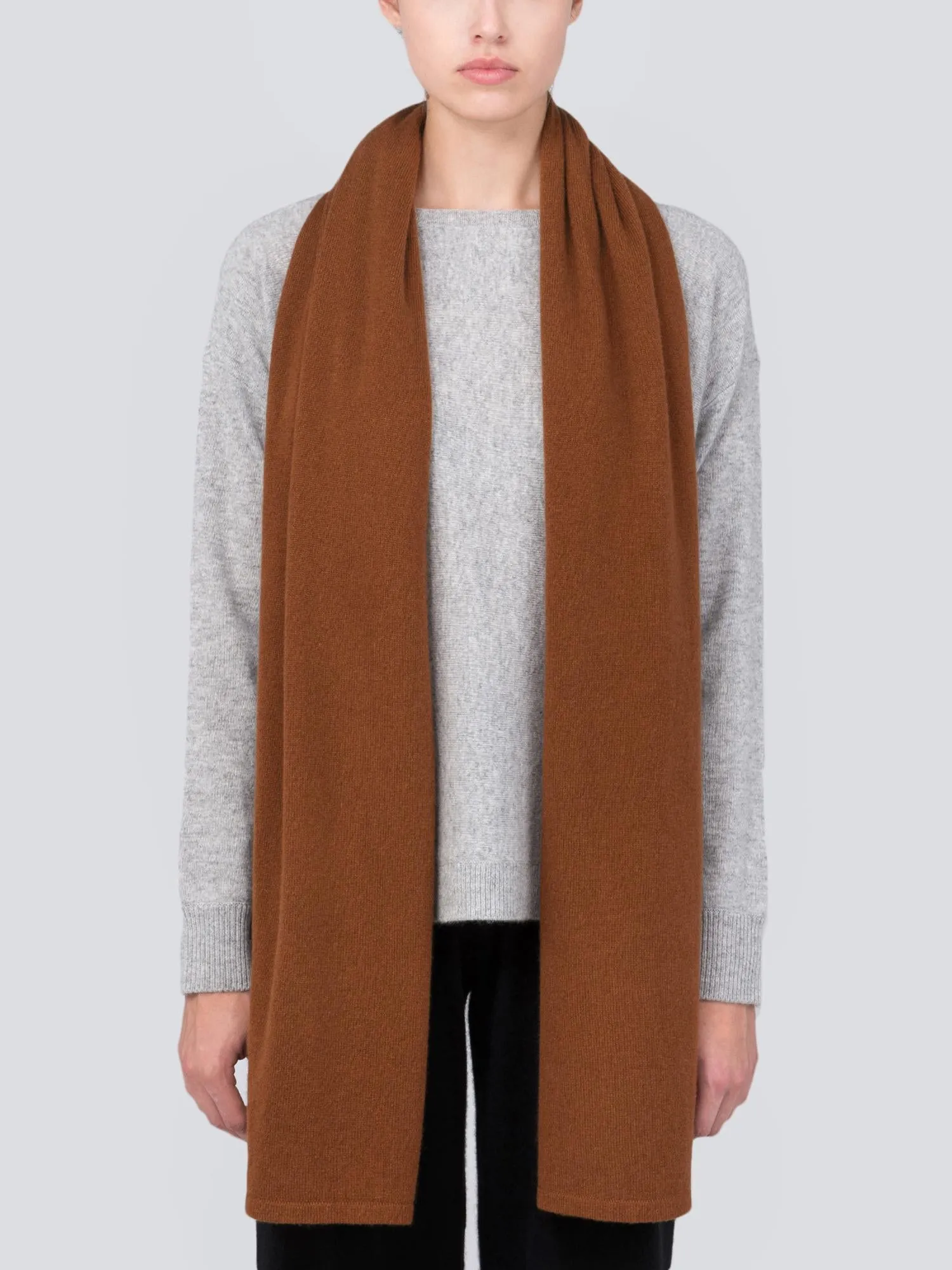 Oversized Scarf_Deep Camel