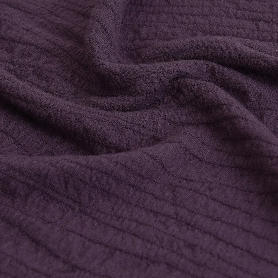 Purple Knit Fabric 5261