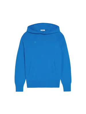 Recycled Cashmere Hoodie—cerulean blue