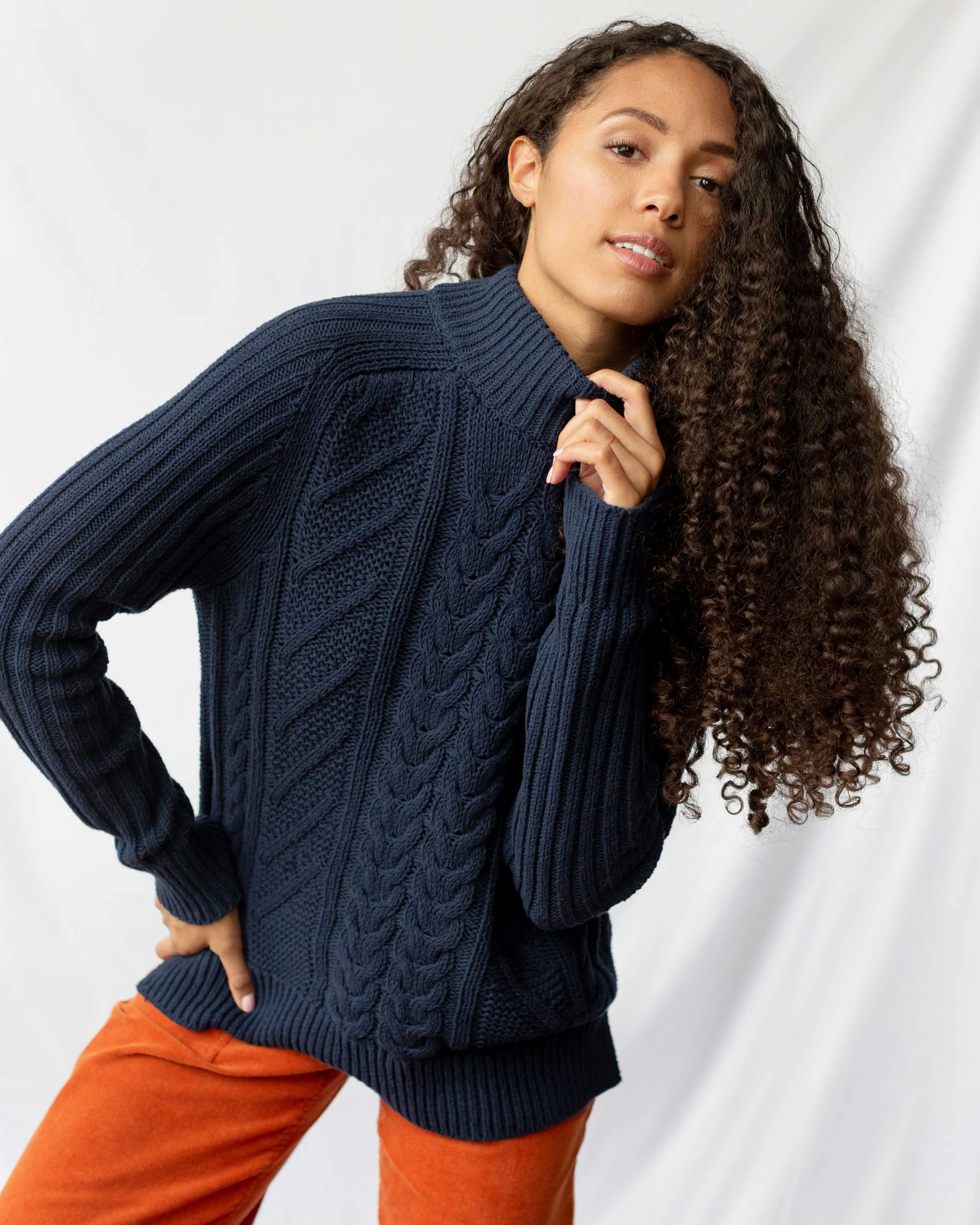 Recycled Cotton Fisherman Sweater