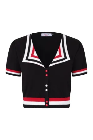 Retro Collared Cardigan by Banned Apparel